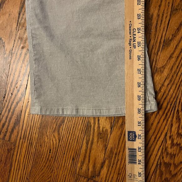 Uniqlo Women's Size 12 Corduroy Slim Flared Pants Light Beige Stretch Academia - Picture 6 of 9